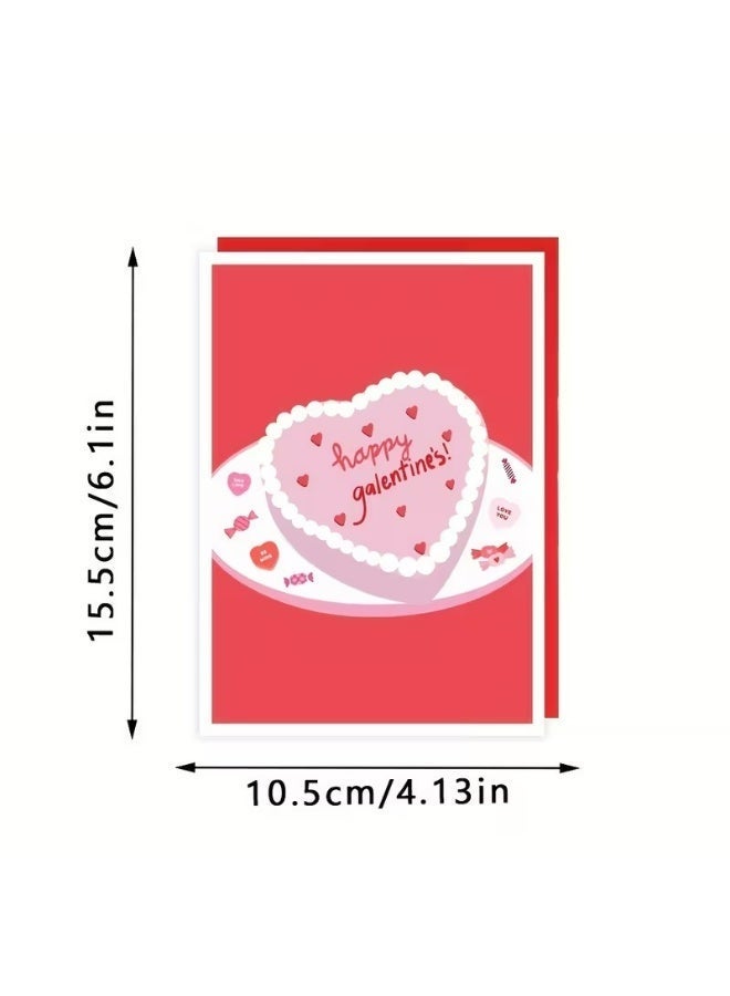 Kandid Cute Valentine's Card 1pc Trendy Galentine's Day (Galentine) - Image 3